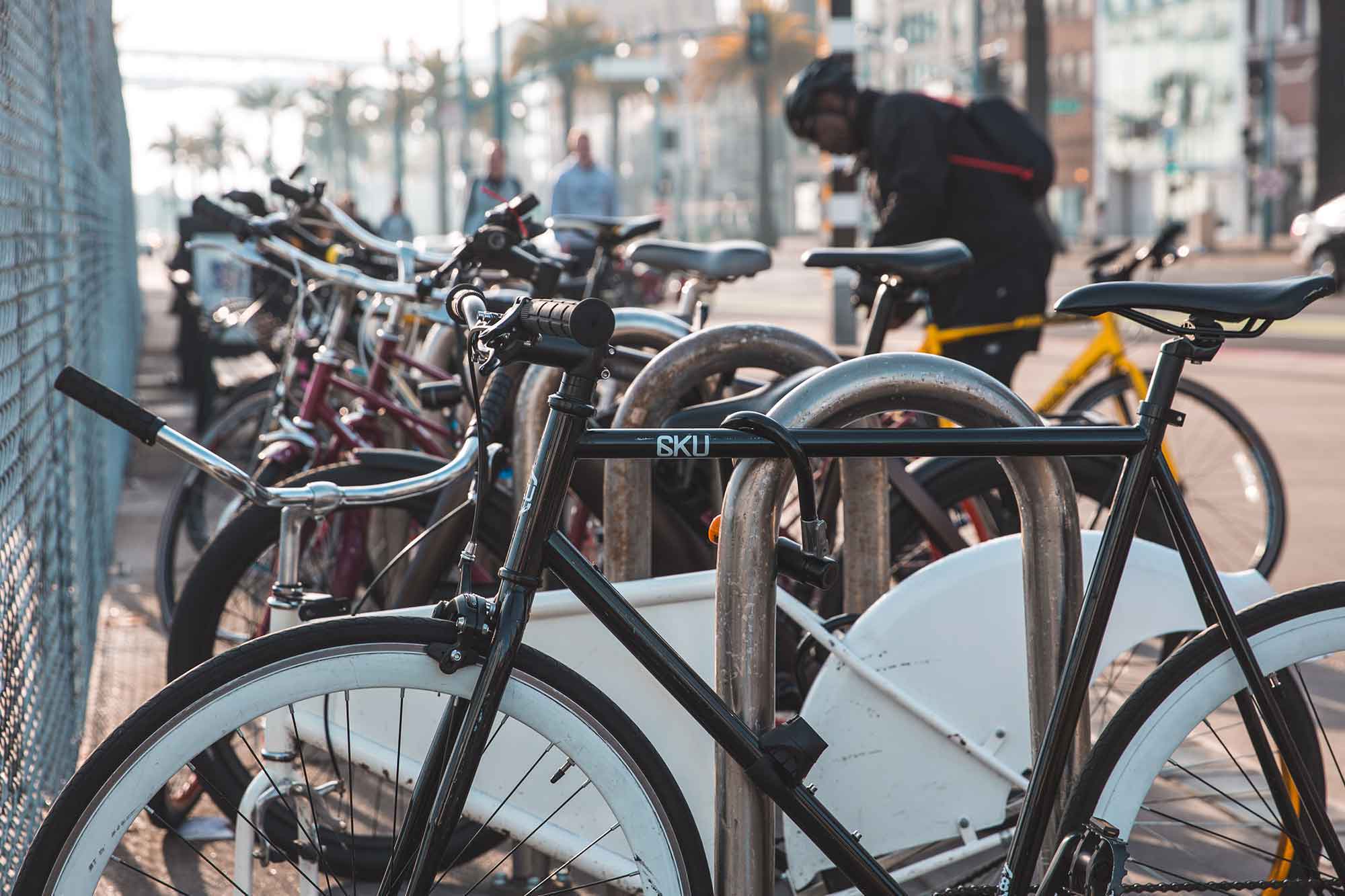 Choose a good place to lock your bike