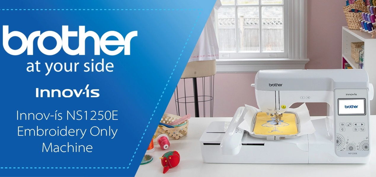 Brother NS1250E Embroidery Machine Header