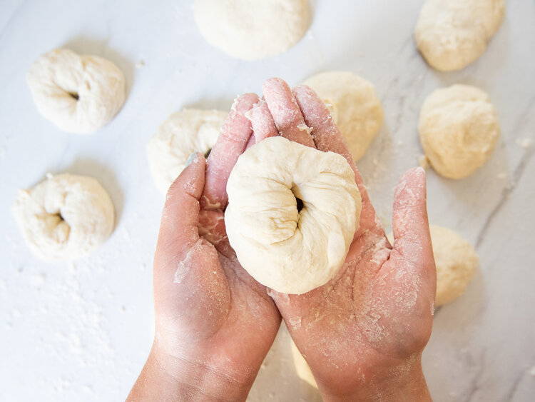Form into bagels - How to Make Everything Bagels