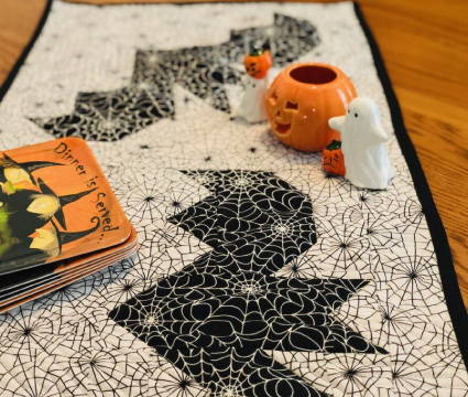 Quilted Bat Table Runner