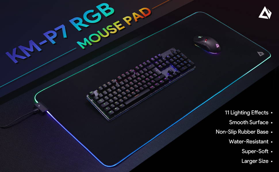 AUKEY KM-P7 RGB Gaming Mouse Pad - Size 900 X 400 X 4 MM | HardwareMarket