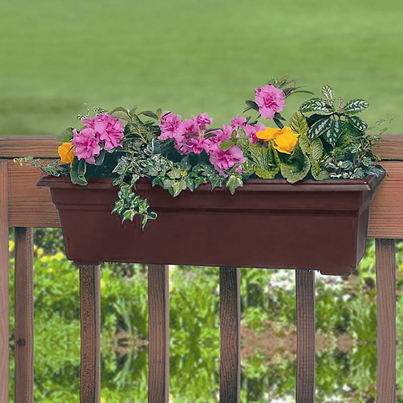 Novelty Mfg Co Countryside Flower Box Tray, 36 Inch - Sage Green, Made In USA