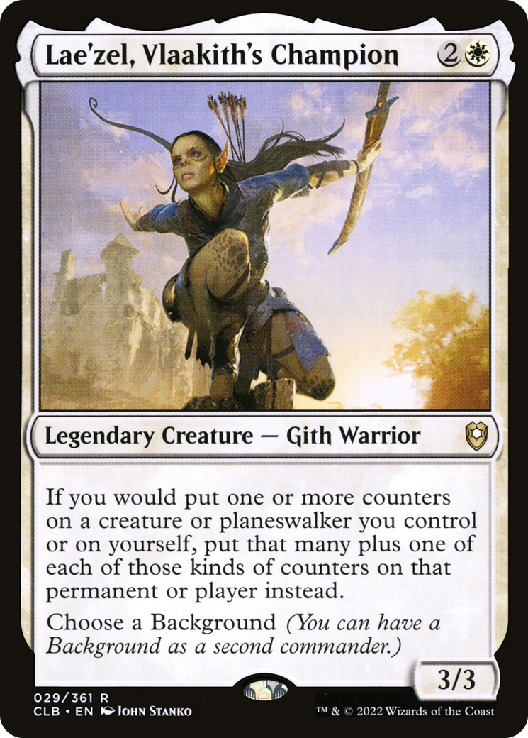 The MTG card Lae'zel Vlaakith's Champion.