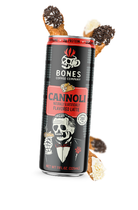 Bones Coffee RTD Cannoli Can