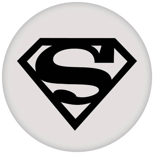 Image of black Superman logo. Shop all Superhero Book Week costumes.