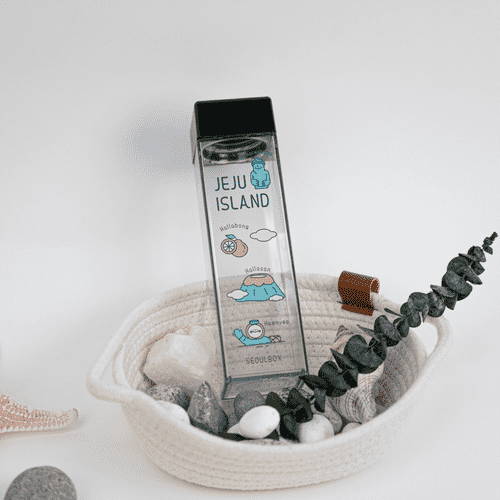 Map of Jeju water bottle