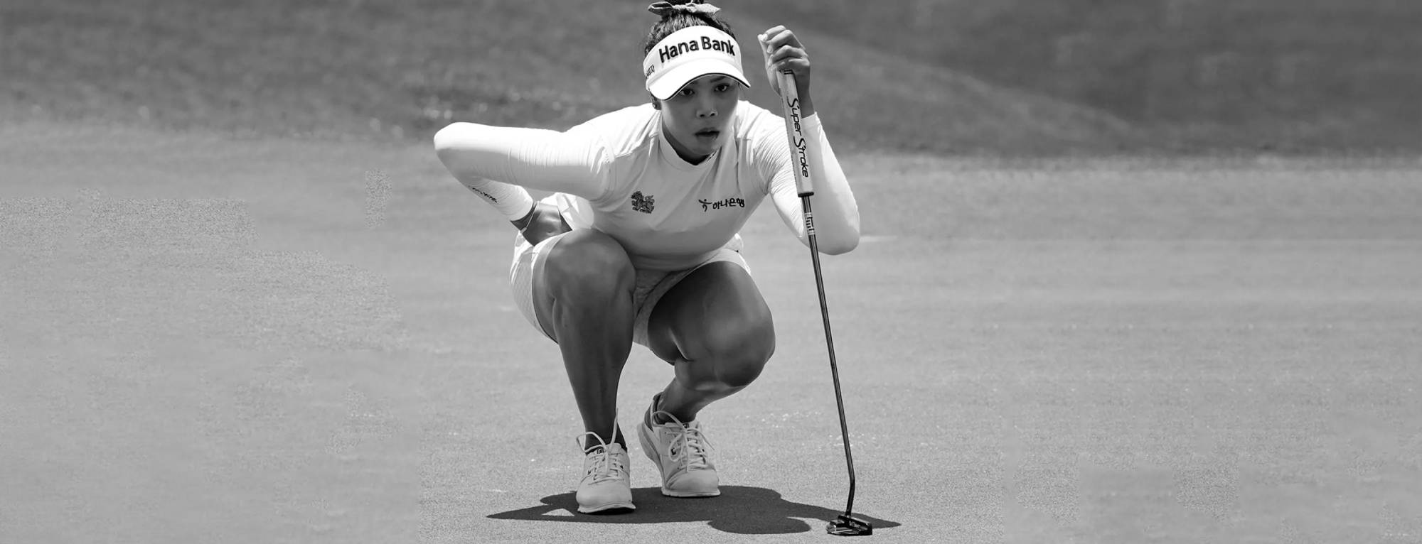 Patty Tavatanakit lining up putt