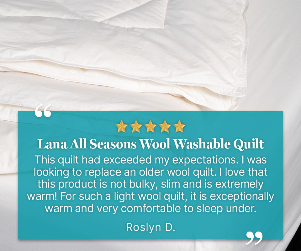 Lana All Seasons Wool Washable Quilt review