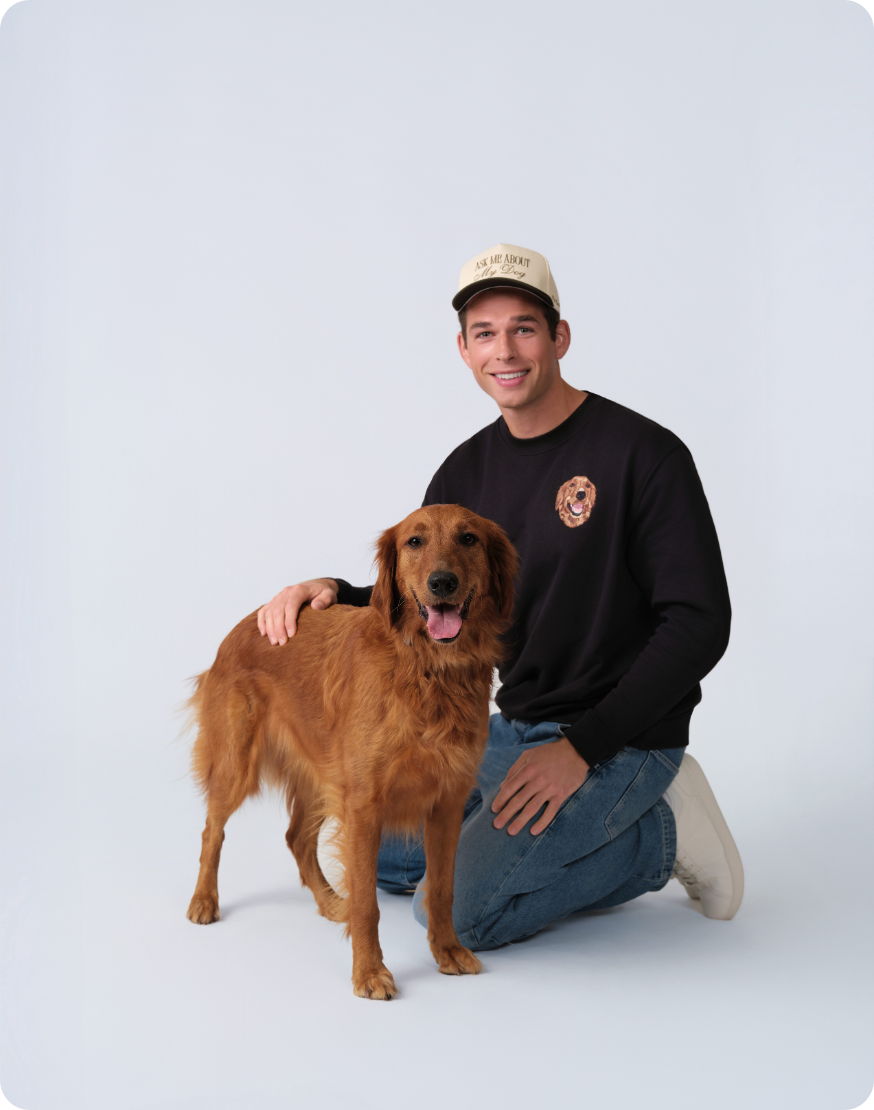 Black Crewneck with Dog