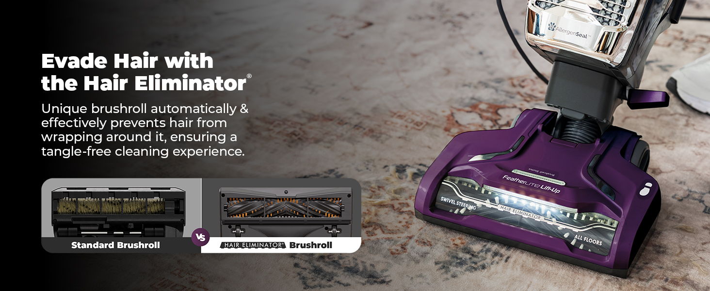 Evade hair with the Hair Eliminator nozzle.
