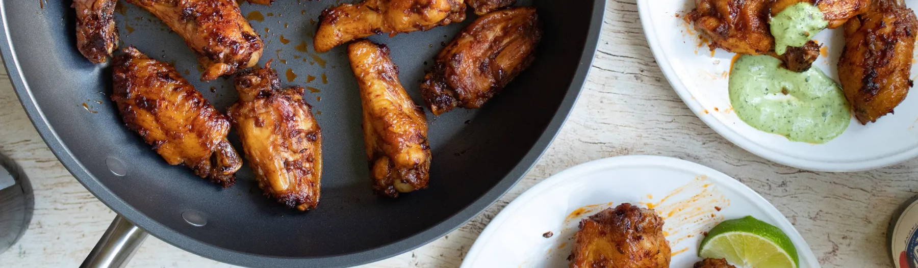 Peruvian Wings with Aji Verde 