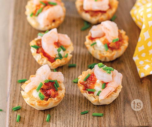 mango shrimp bites