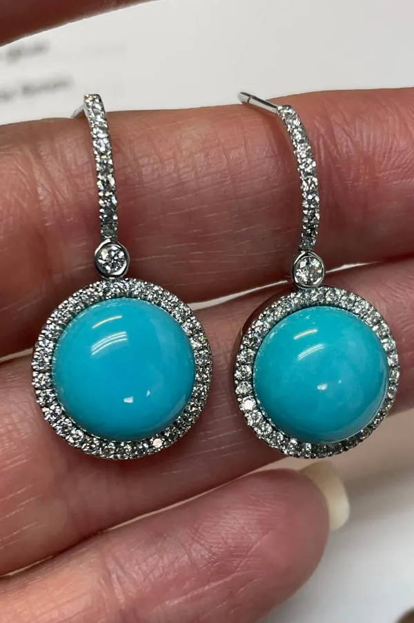 Lindsey Scoggins Studio turquoise earrings