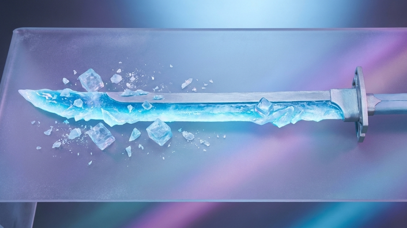 Hyorinmaru ice zanpakuto cosplay prop with frosted blade detail for Toshiro Hitsugaya cosplay