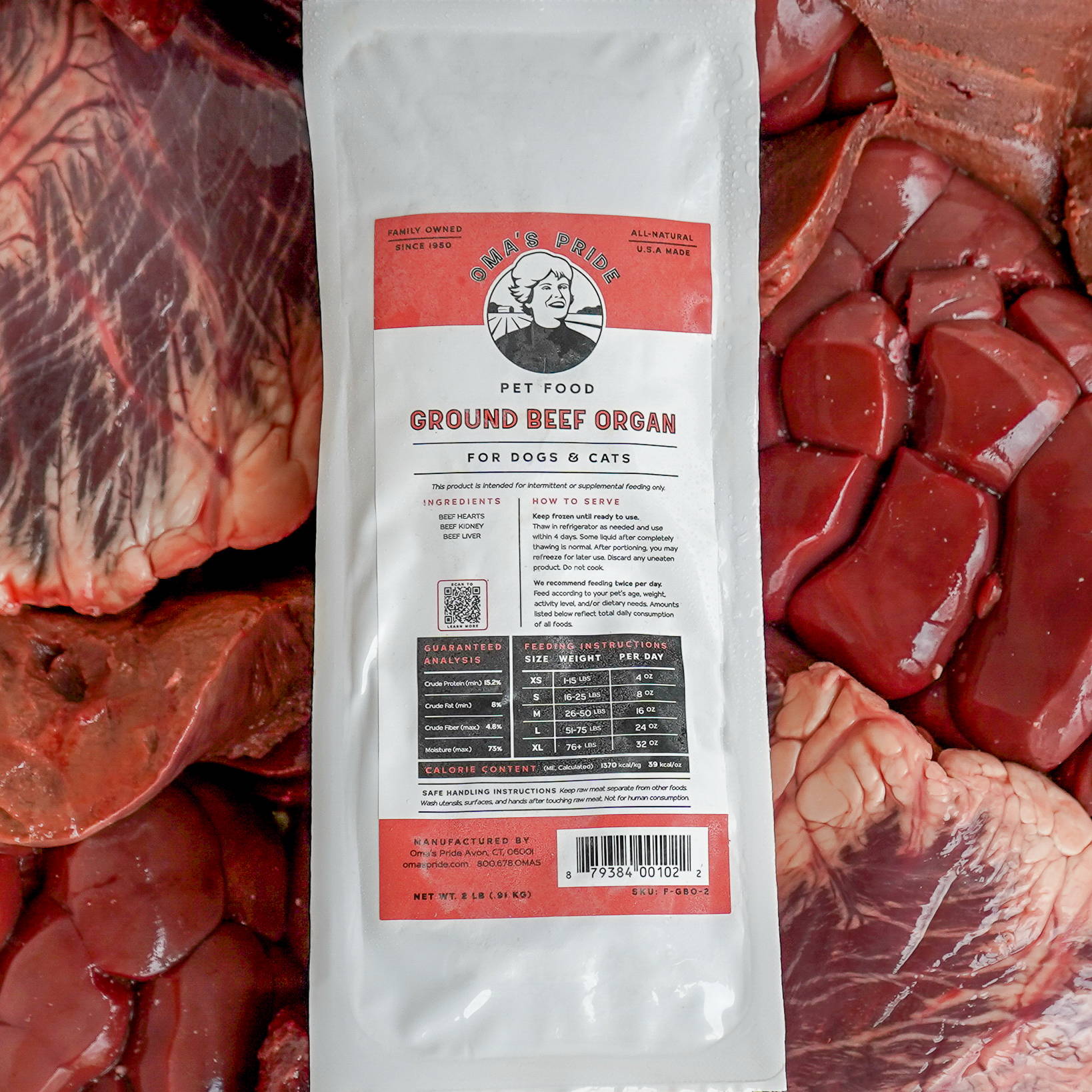 Oma's Pride Ground Beef Organ Meat Oma's Pride Ground Beef Organ Meat