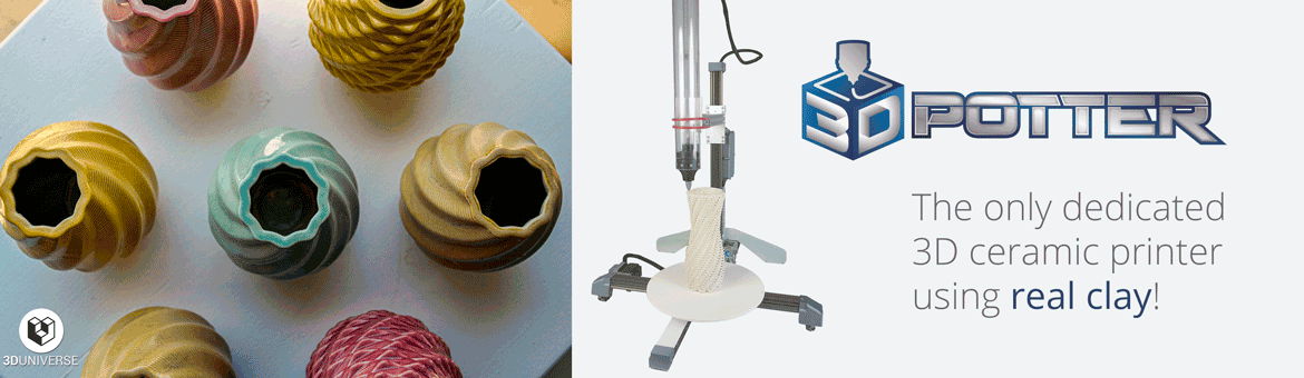 3D Potter - Ceramic and Cement 3D printing