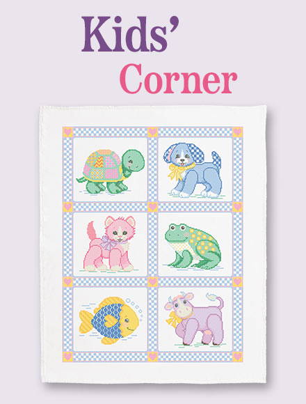 Kids' Corner. Image: Needlework project for kids' room
