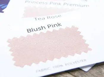 A solid blush pink fabric color swatch.