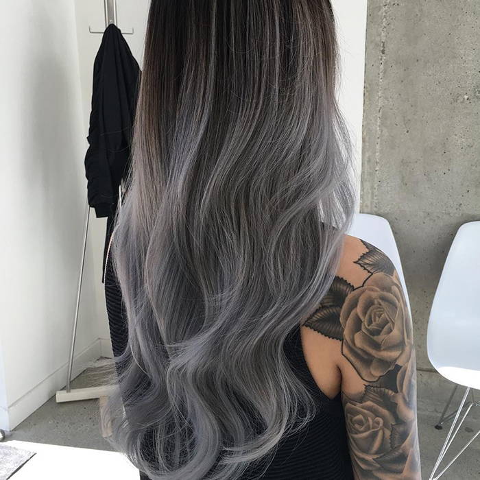 Grey Ombre Hair color