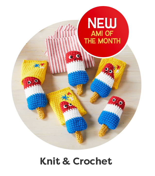 Knit & Crochet. Image: Herrschners Patriotic Popsicles Crochet Kit.