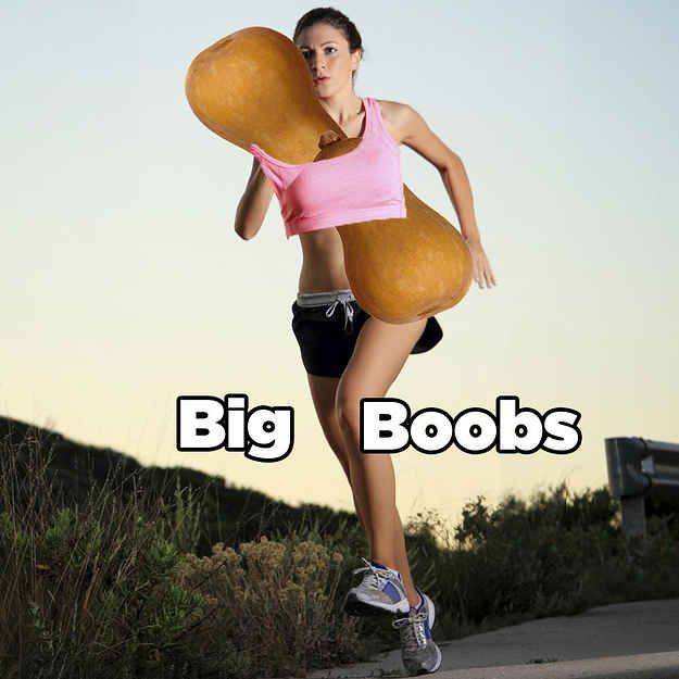 Running with boobs of any size is cumbersome, painful, and honestly just pl...