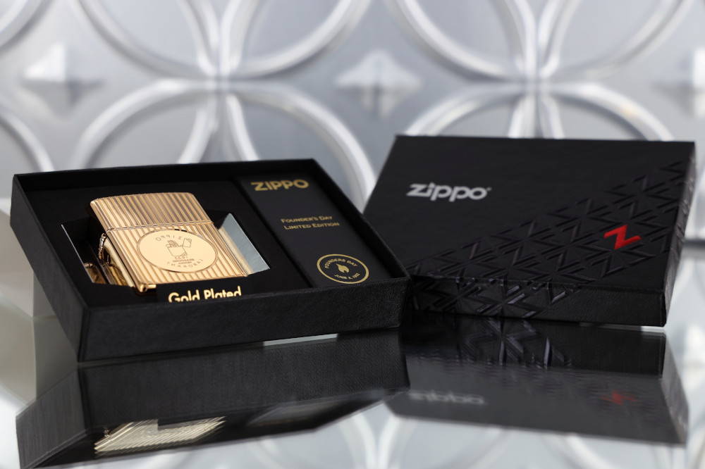 Founder’s Day 2021 Gold-Plated Edition Collectible in its luxury box packaging.