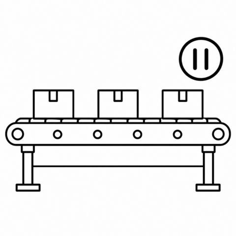 minimum pressure accumulation conveyor icon