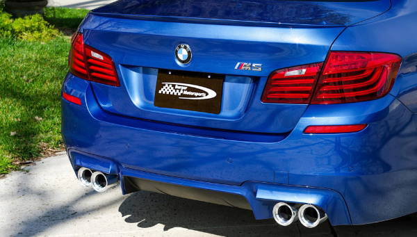 bmw m5 with burger motorsports exhaust