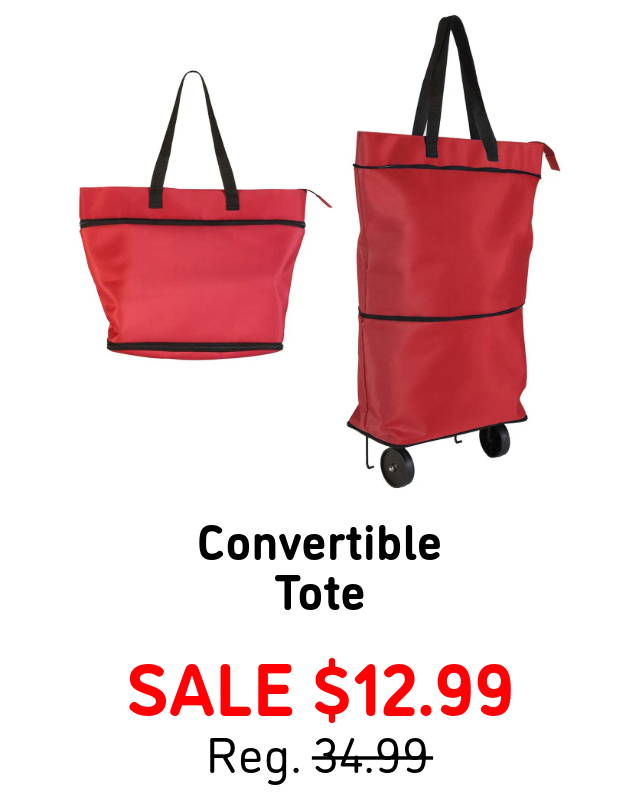 Convertible Tote - Sale $12.99. (shown in image).