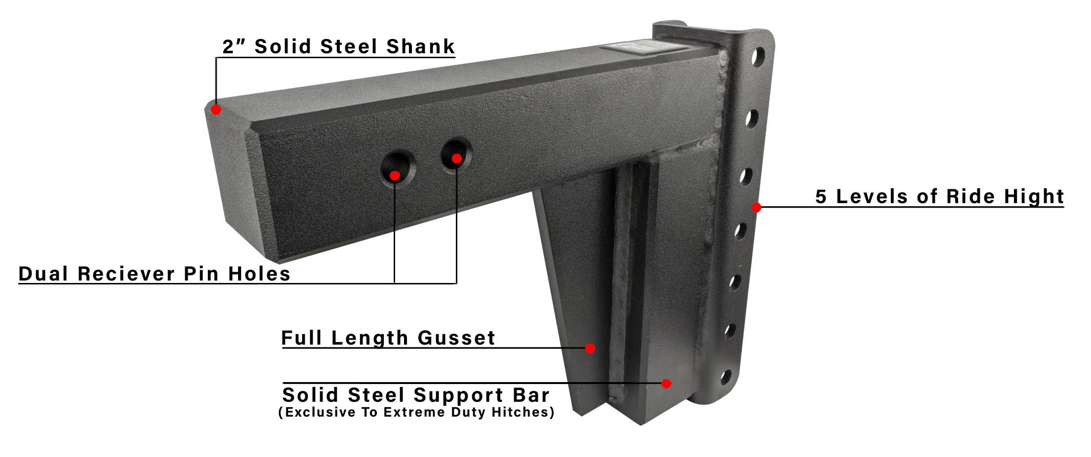 Features of BulletProof Solid Steel Shank