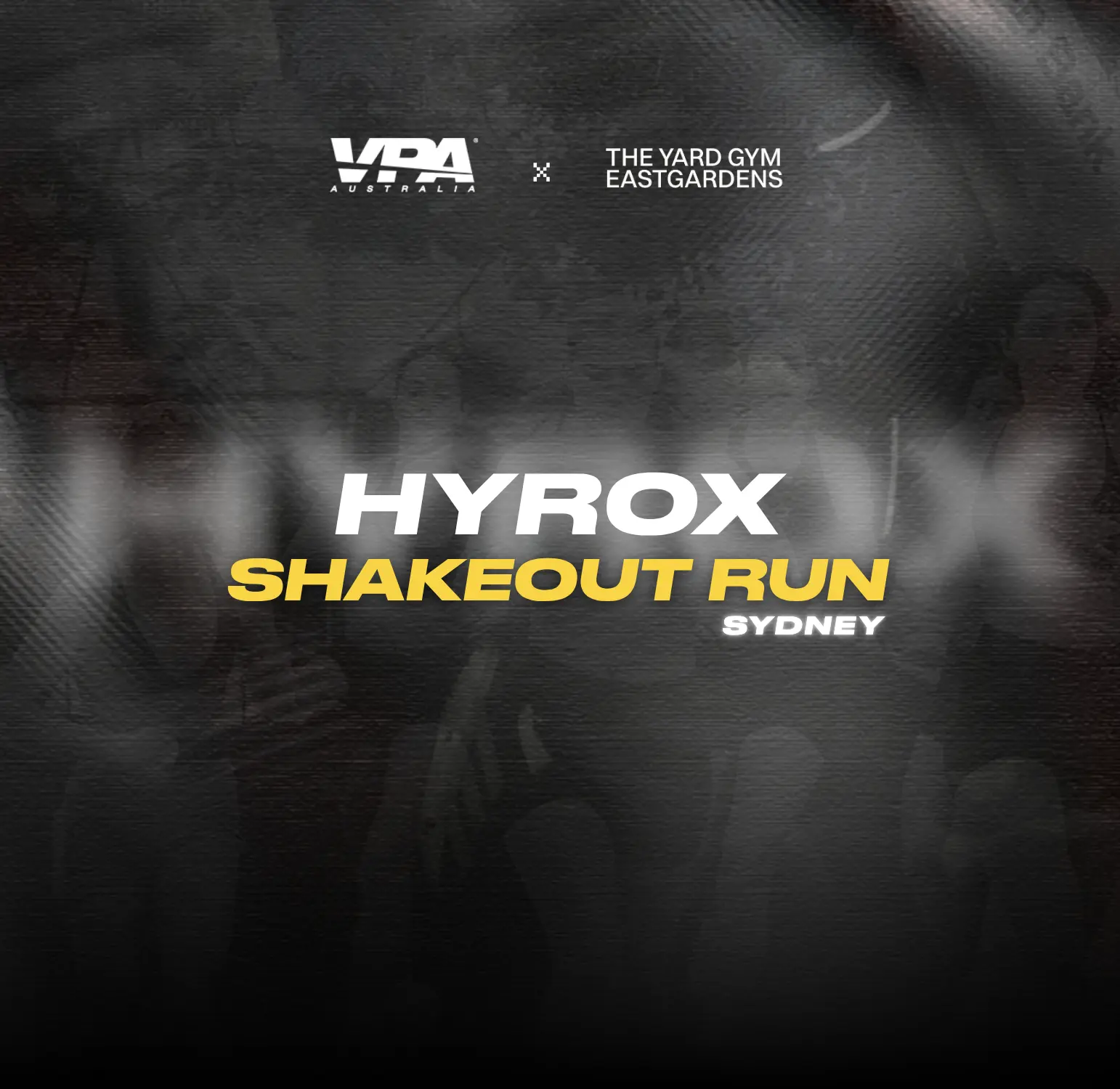 HYROX Shakeout Run Sydney promotional image with event logos.