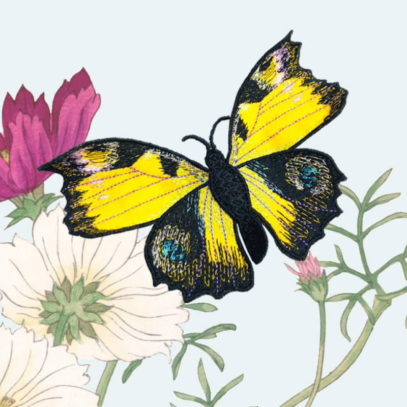 Flight of Fancy Butterflies 3-D Appliqué Machine Embroidery Designs