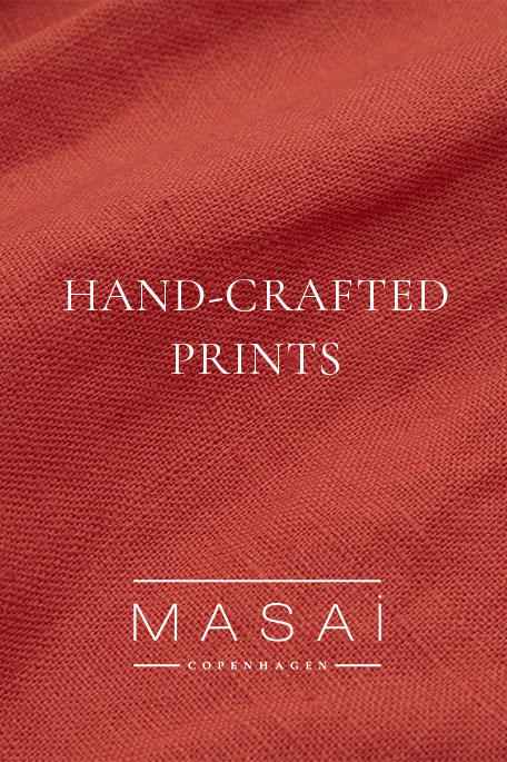 Hand-Crafted Prints | Tandoori Linen Fabric Swatch | Masai Copenhagen