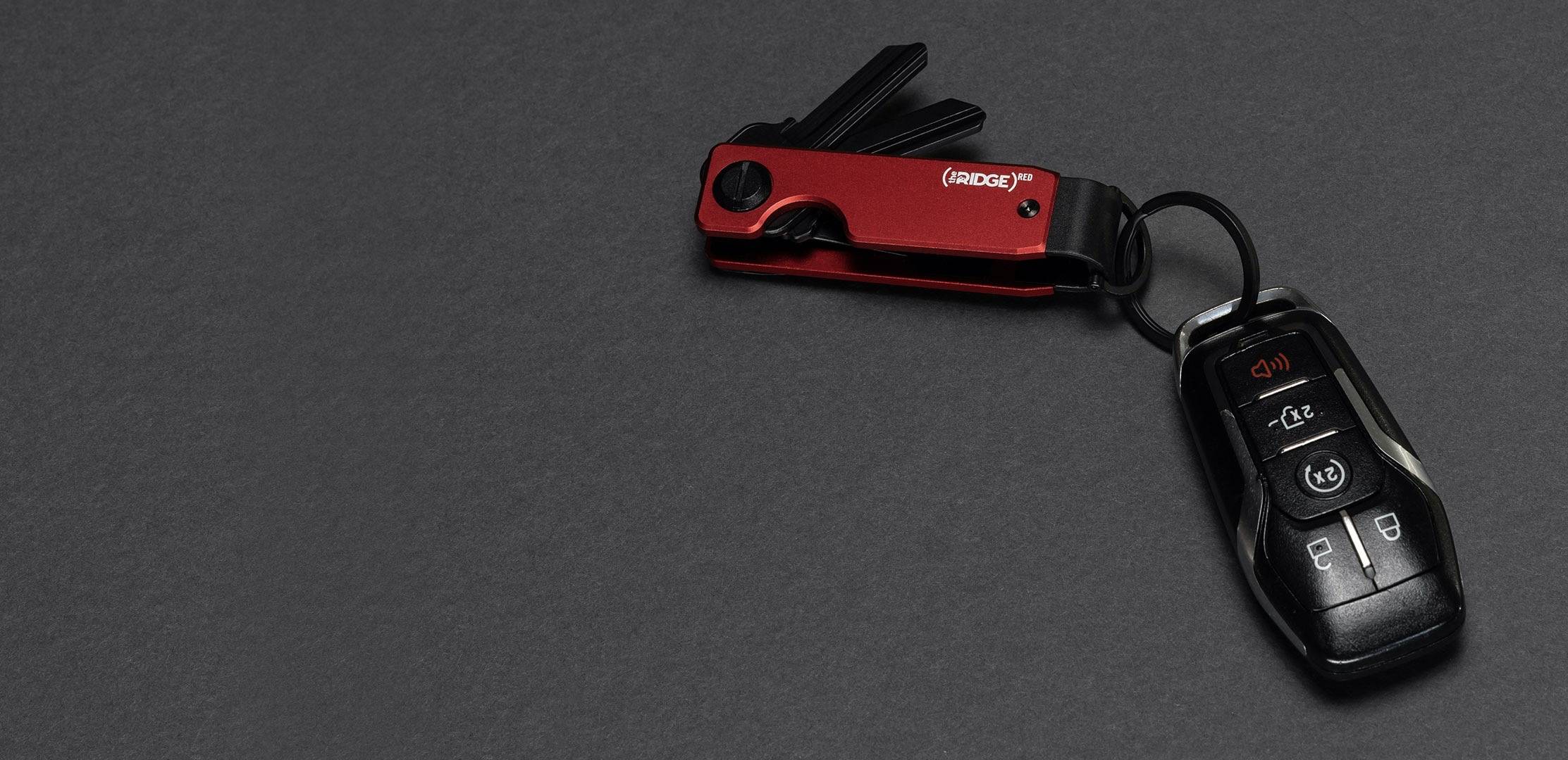 (RED) Keycase with car key