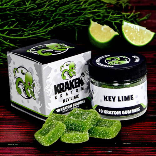 Kraken Kratom Key Lime Gummies 10 Ct