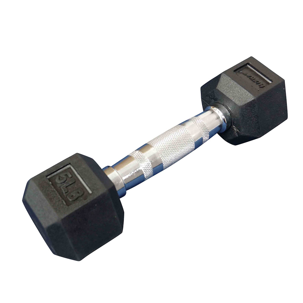 Sized Right Rubber Dumbbells