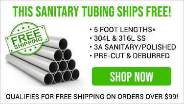 FREE Shipping on 5 Foot Sanitary Tubing Lengths Over $99