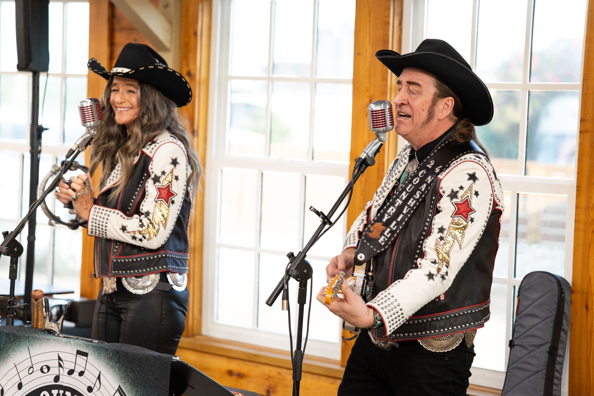 2Country4Nashville putting on a great show for the first group dinner at the 2025 Double D Ranch Addiction Meet Up.