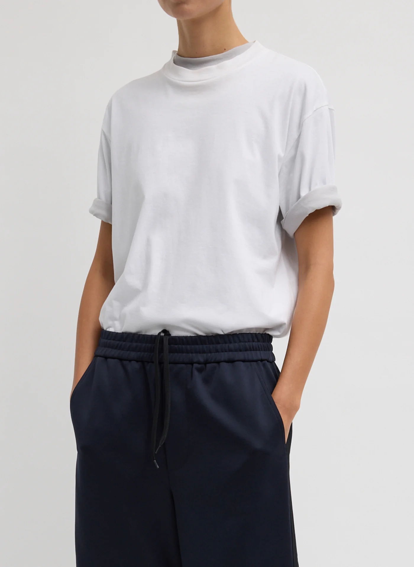 Mock Neck Unisex T-Shirt