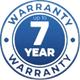 7 year outdoor display enclosure warranty logo