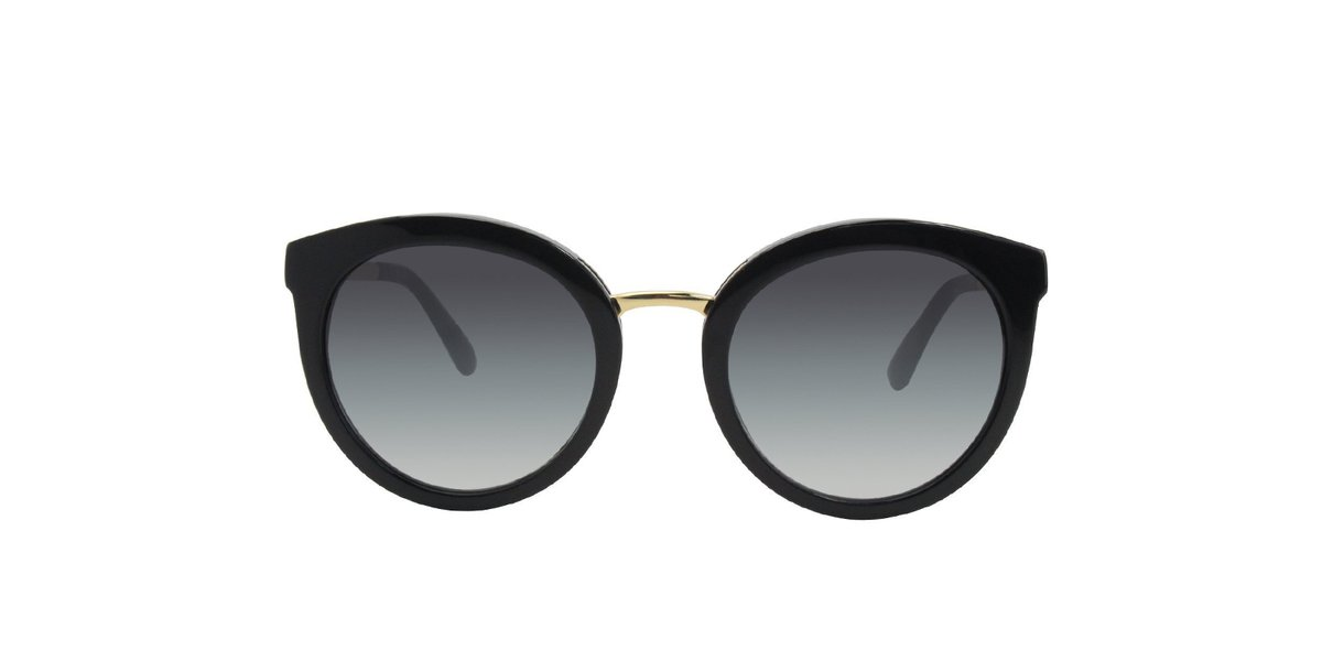 Shop the Black/Gray Gradient Oval Women Sunglasses