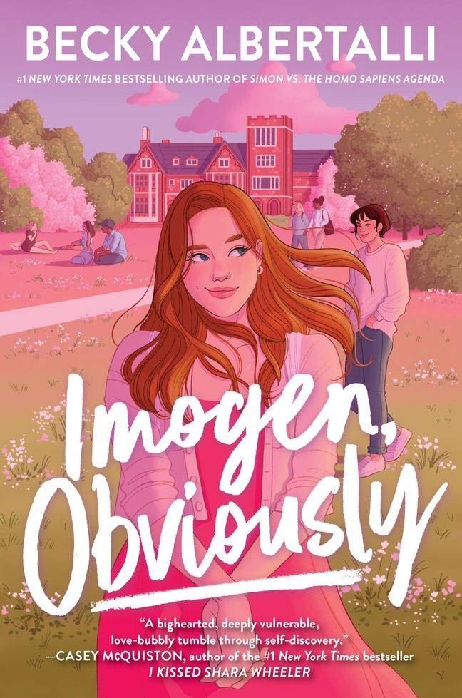 cover of imogen, obviously by becky albertalli