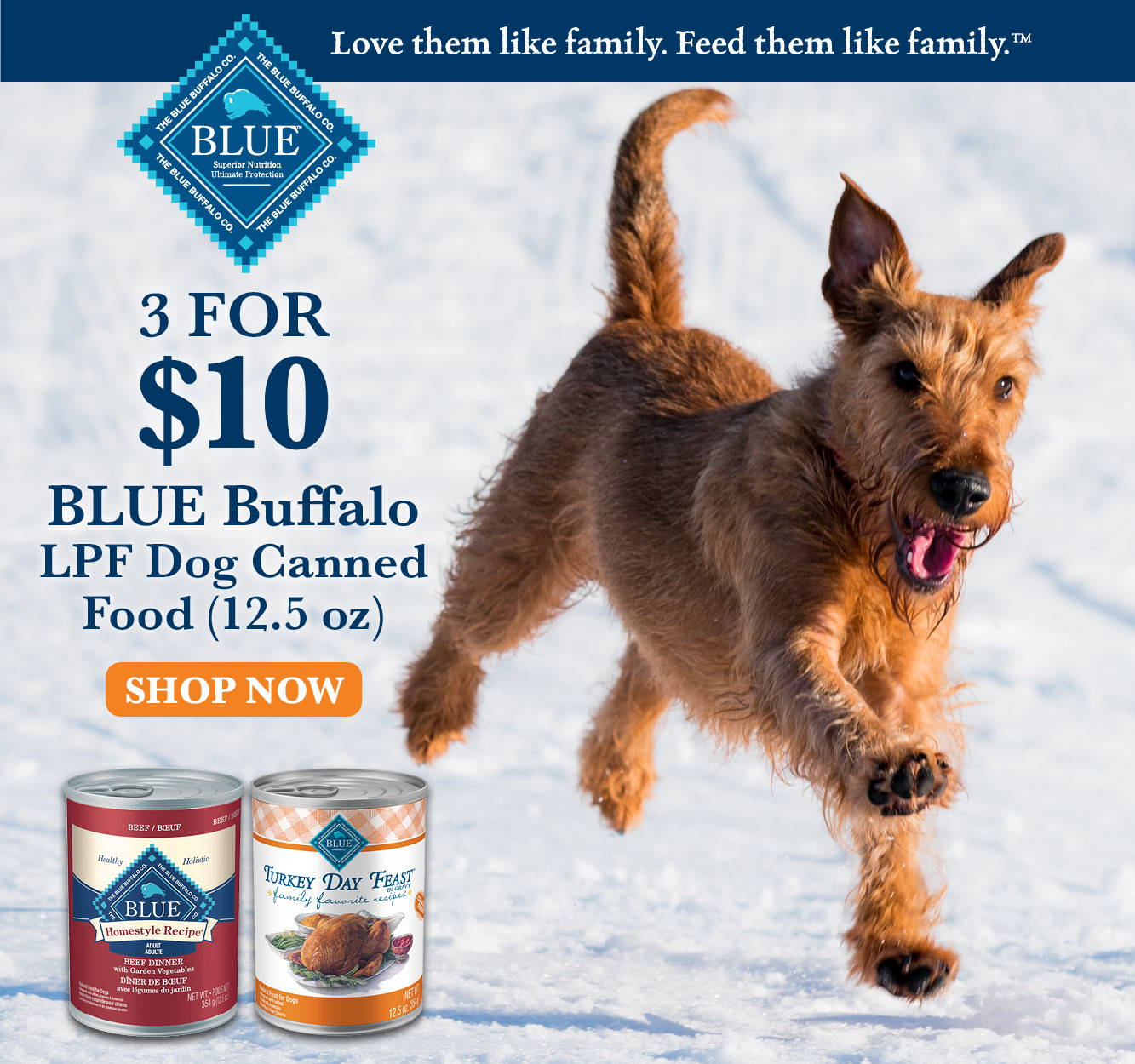 3 for $10 Blue Buffalo LPF Dog Canned Food 12.5 oz