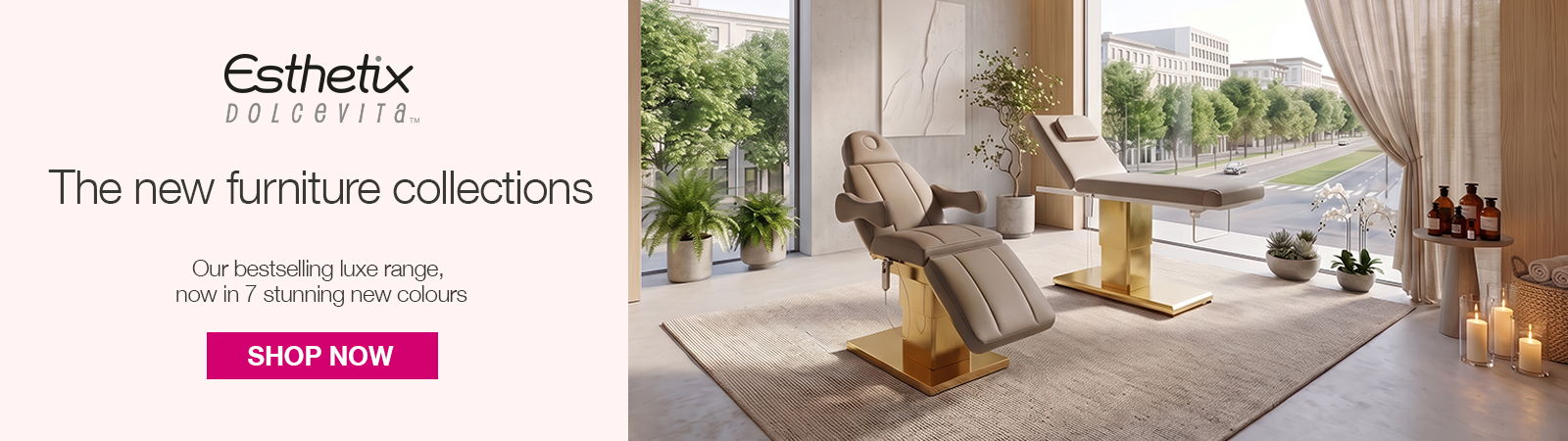 Modern furniture collection displayed in a stylish interior setting.