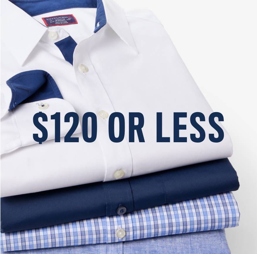 Collection of UNTUCKit button downs. 