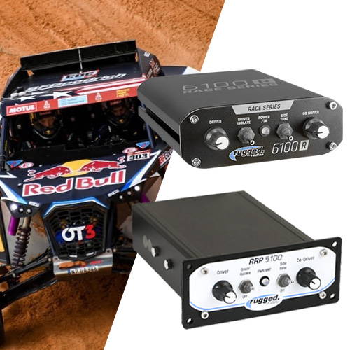 Race intercoms for offroad and short course