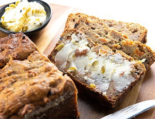 Image of Sweet Potato Bread with Hatch Chile Compound Butter