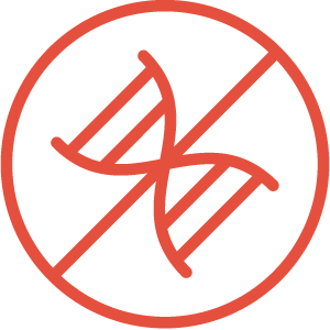 Icon indicating prohibition of DNA or genetic manipulation.