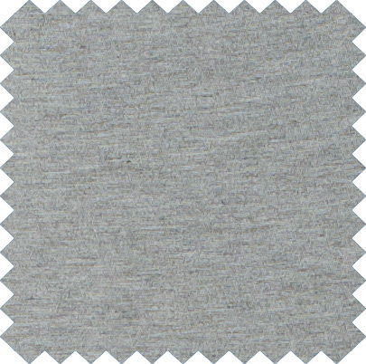 Gray fabric swatch with a textured surface and zigzag edges.