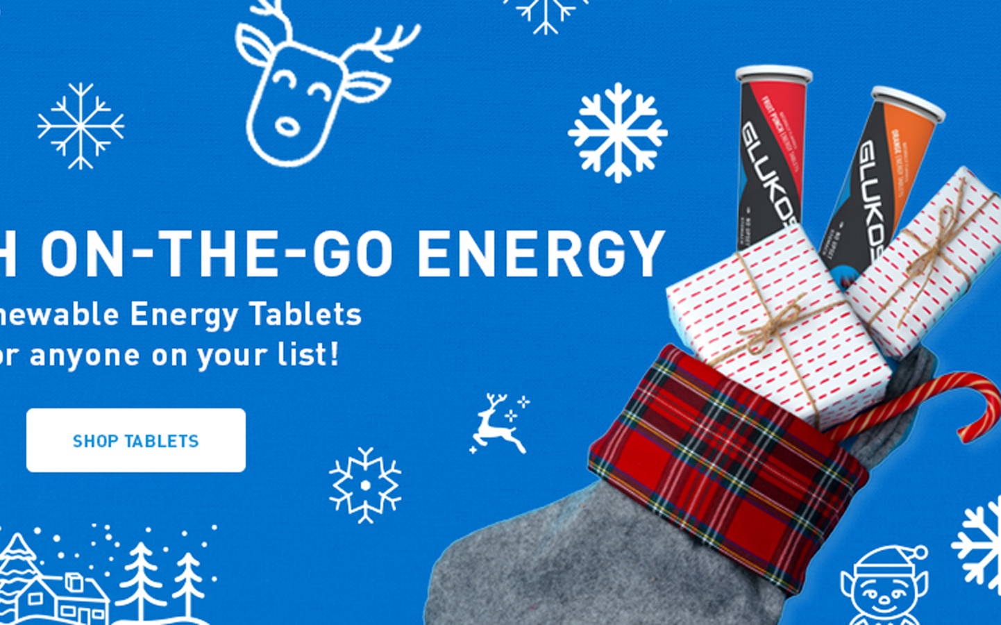 Fill Stockings with on-the-go energy. Energy Liquid Gels & Chewable Energy Tablets are the perfect gift for anyone on your list! Shop Tablets